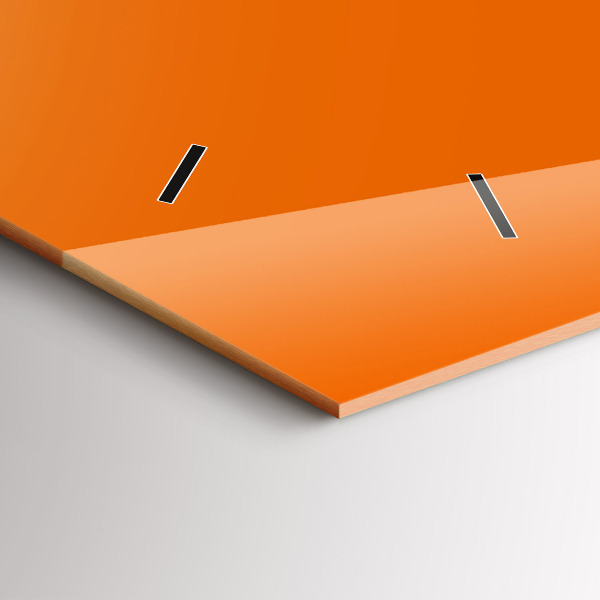 Zegar poziomy Kolor pomarańczowy