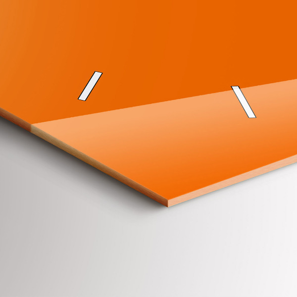 Zegar poziomy Kolor pomarańczowy