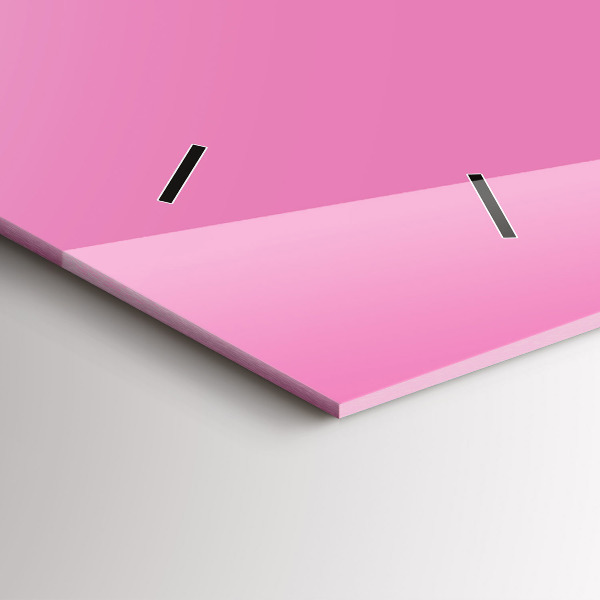 Zegar poziomy Kolor różowy