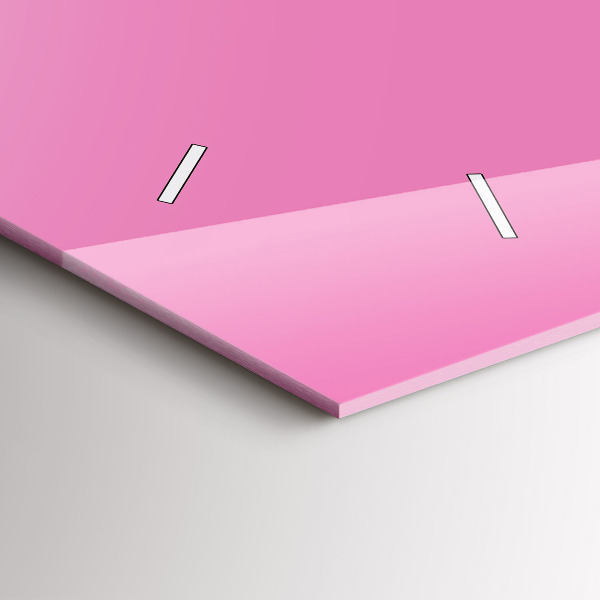 Zegar poziomy Kolor różowy