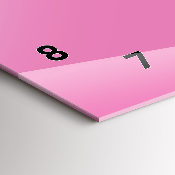 Zegar poziomy Kolor różowy