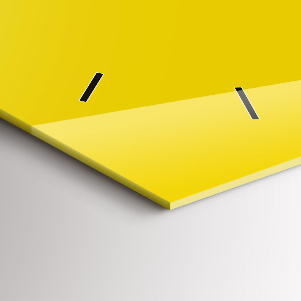 Zegar poziomy Kolor jasny żółty