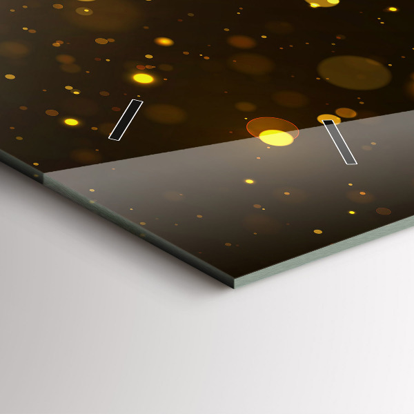 Zegar poziomy Złote pyłki