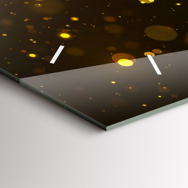 Zegar poziomy Złote pyłki