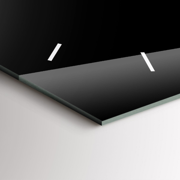 Zegar poziomy Filiżanka czarnej kawy