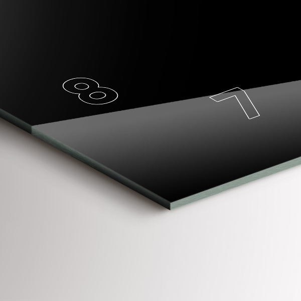 Zegar poziomy Filiżanka czarnej kawy