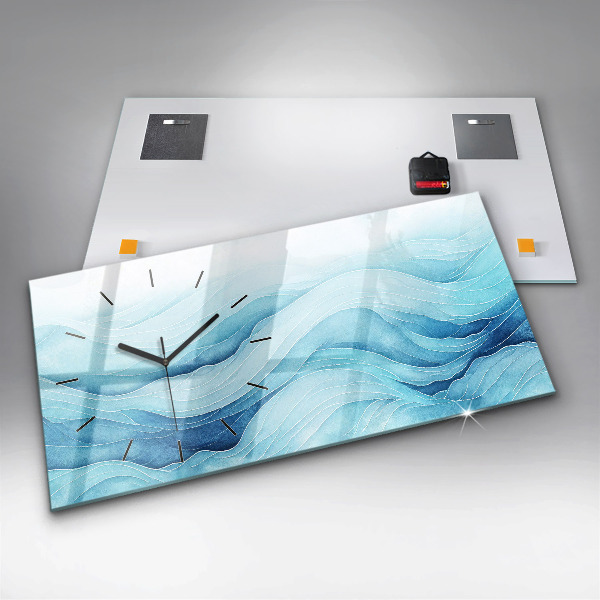 Zegar poziomy Błękitne obłoki