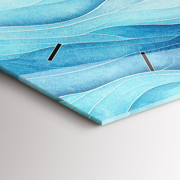 Zegar poziomy Błękitne obłoki