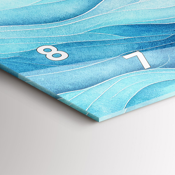 Zegar poziomy Błękitne obłoki