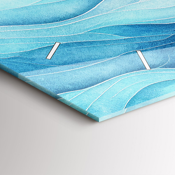 Zegar poziomy Błękitne obłoki