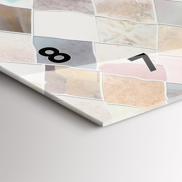 Zegar poziomy Kolorowe płytki