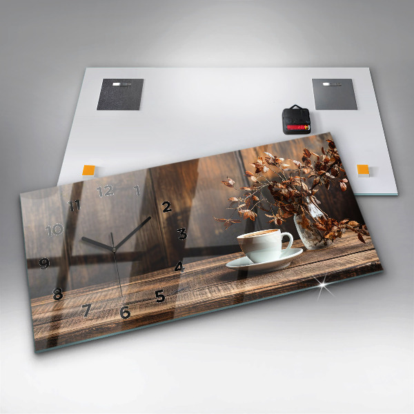 Zegar poziomy Kubek kawy