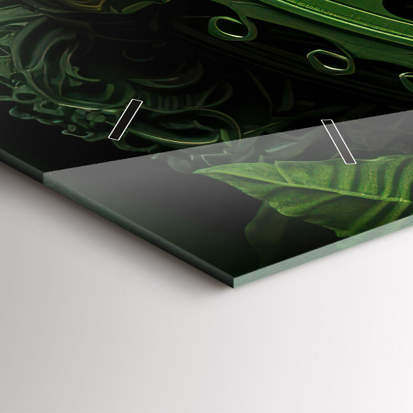 Zegar poziomy Zielony mechanizm