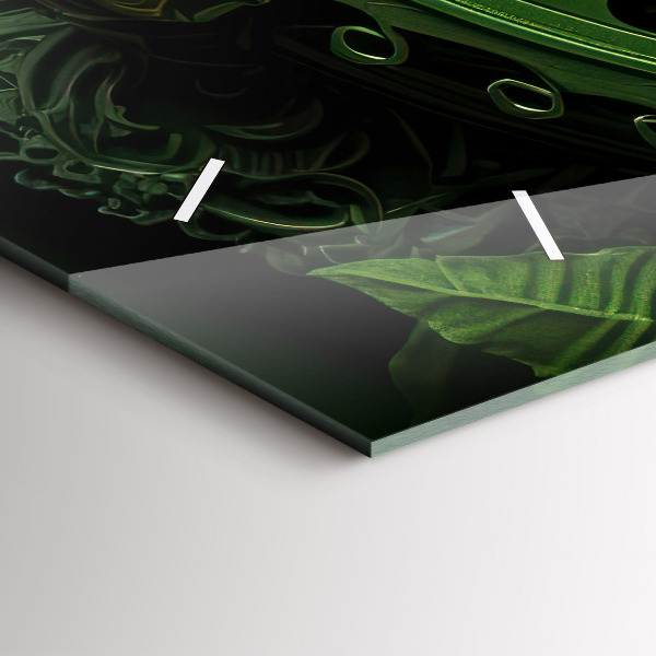 Zegar poziomy Zielony mechanizm