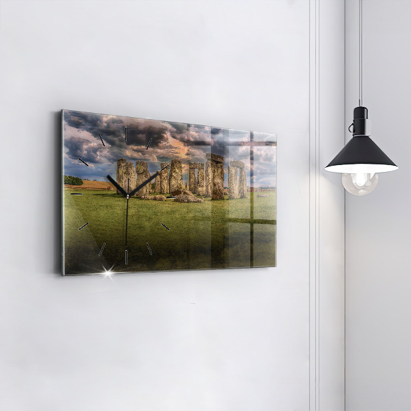 Zegar ścienny poziomy Stonehenge Nimbostratus