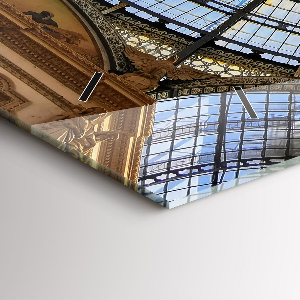 Zegar ścienny poziomy Galeria handlowa w Mediolanie