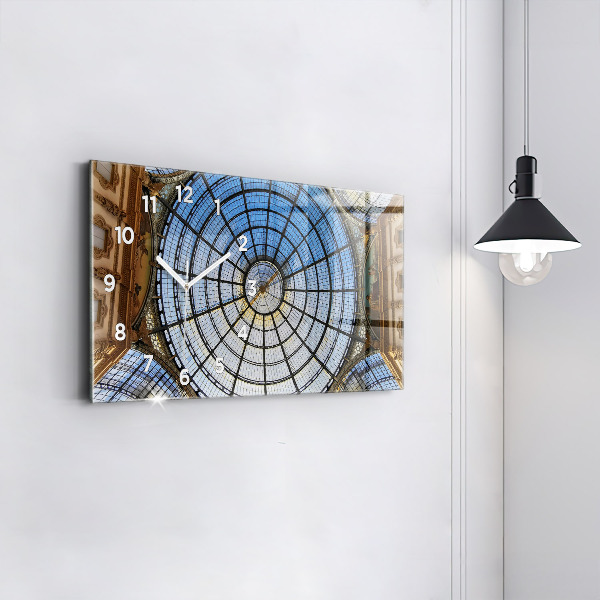 Zegar ścienny poziomy Galeria handlowa w Mediolanie
