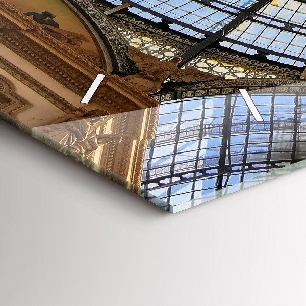 Zegar ścienny poziomy Galeria handlowa w Mediolanie