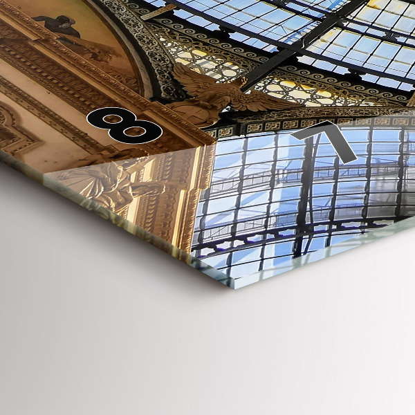 Zegar ścienny poziomy Galeria handlowa w Mediolanie