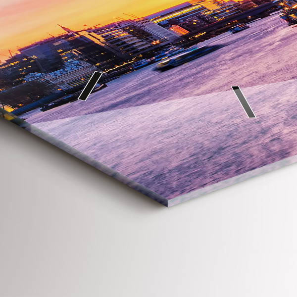 Zegar ścienny poziomy Widok na Londyn