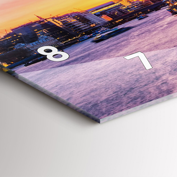 Zegar ścienny poziomy Widok na Londyn