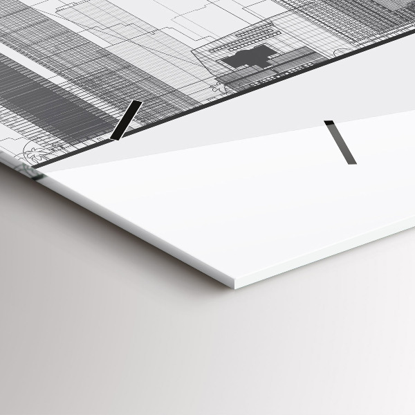 Zegar ścienny poziomy Panorama San Francisco