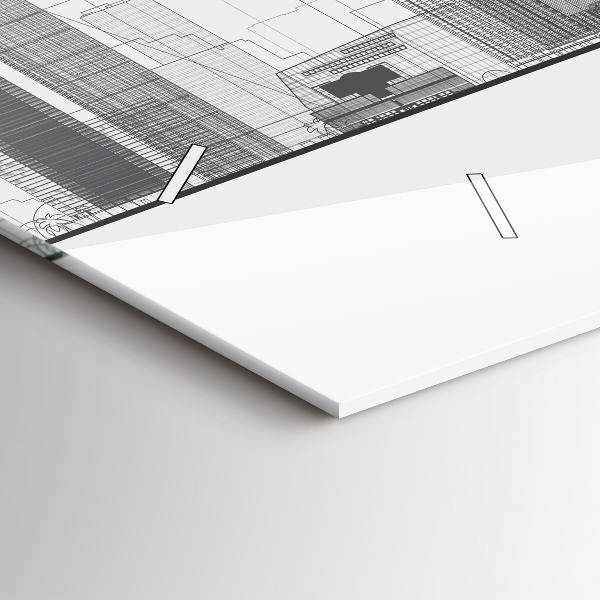 Zegar ścienny poziomy Panorama San Francisco