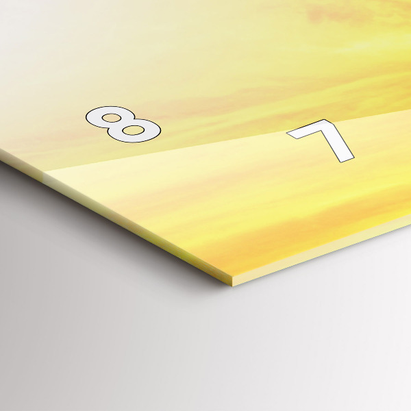 Zegar ścienny poziomy Wieża Eiffla w Paryżu