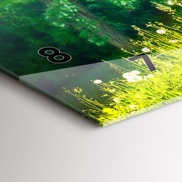 Zegar ścienny poziomy Natura wiosenna