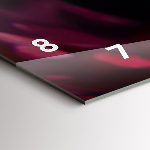 Zegar ścienny poziomy Wino