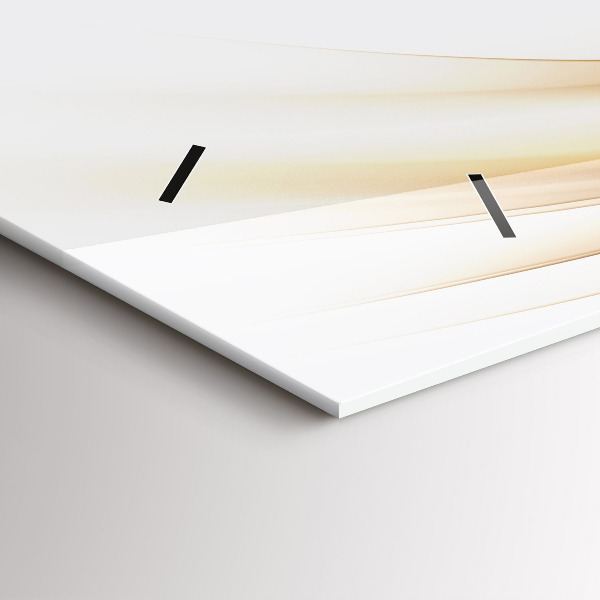 Zegar ścienny poziomy Złota abstrakcja