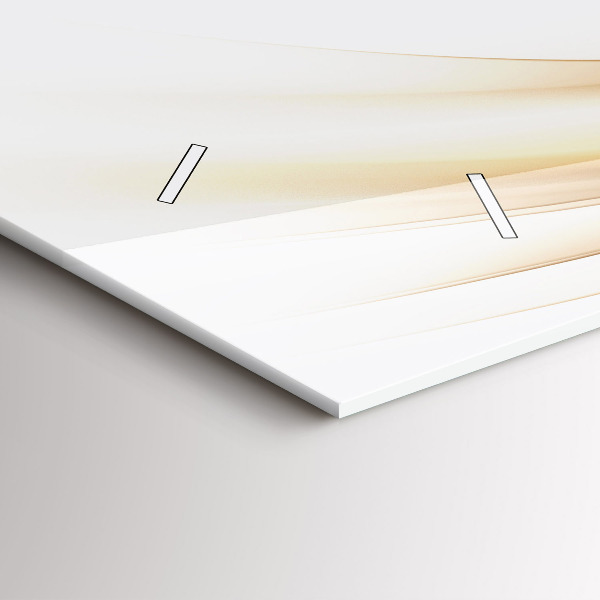 Zegar ścienny poziomy Złota abstrakcja