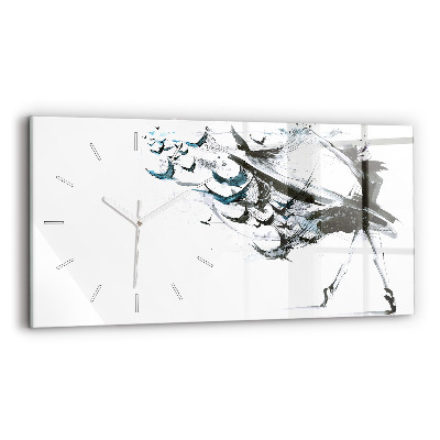 Zegar ścienny poziomy Kobieta tańcząca balet