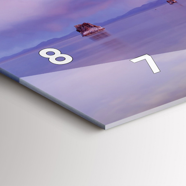 Zegar ścienny poziomy Wschód słońca Kalifornia