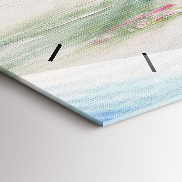 Zegar ścienny poziomy Mozaika drzewa