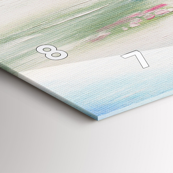 Zegar ścienny poziomy Mozaika drzewa