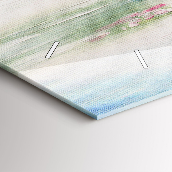 Zegar ścienny poziomy Mozaika drzewa