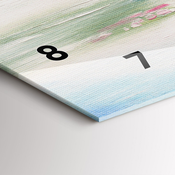 Zegar ścienny poziomy Mozaika drzewa