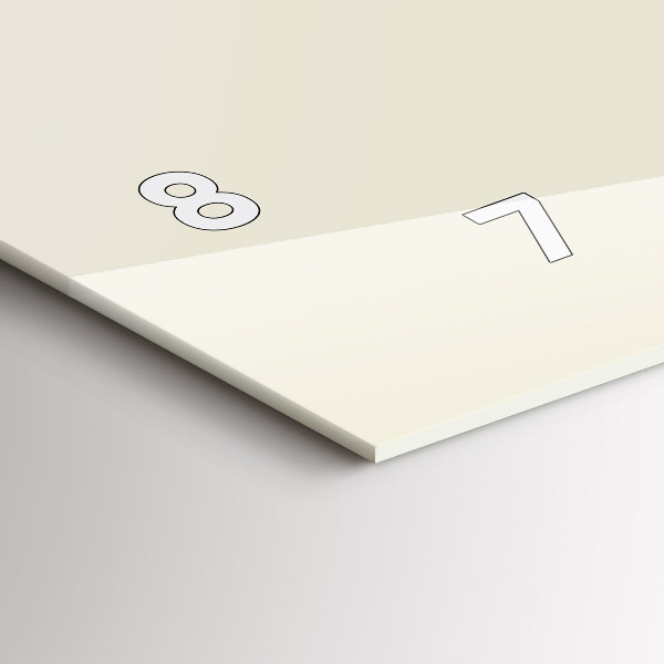 Zegar ścienny poziomy Abstrakcja jeleń