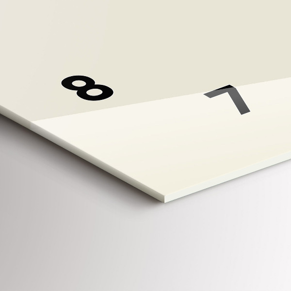 Zegar ścienny poziomy Abstrakcja jeleń