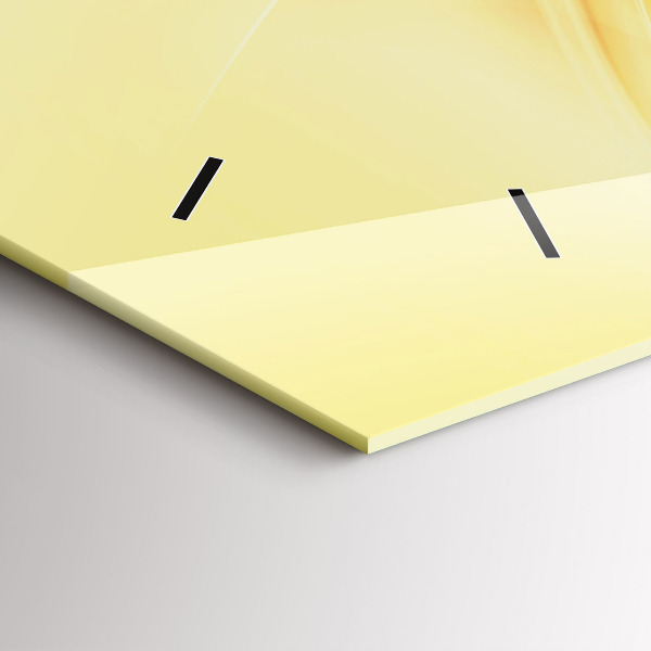 Zegar ścienny poziomy Abstrakcja fale