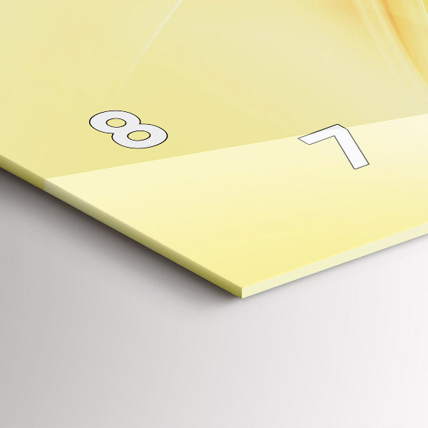 Zegar ścienny poziomy Abstrakcja fale