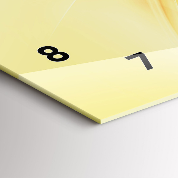 Zegar ścienny poziomy Abstrakcja fale