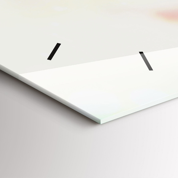 Zegar ścienny poziomy Kwiaty wiosna