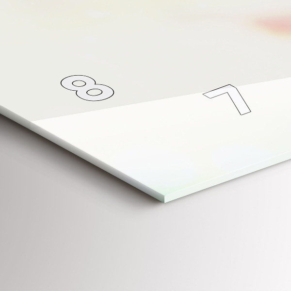 Zegar ścienny poziomy Kwiaty wiosna