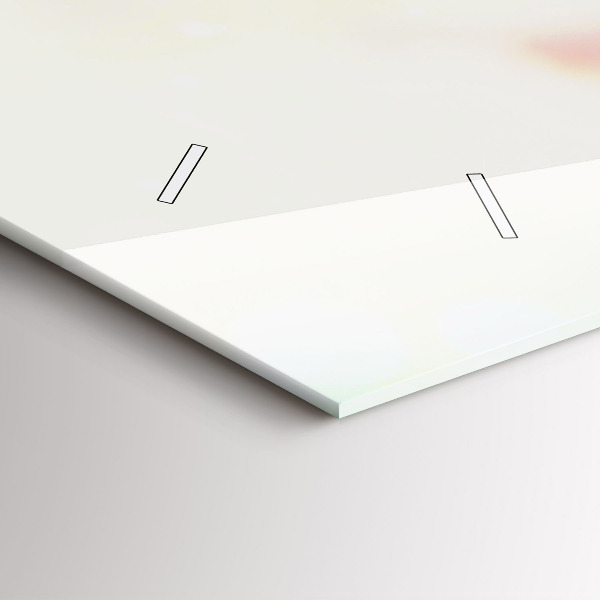 Zegar ścienny poziomy Kwiaty wiosna