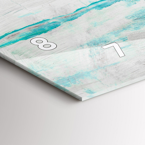 Zegar ścienny poziomy Olejna tekstura abstrakcja