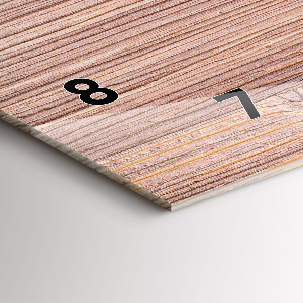 Zegar ścienny poziomy Papryczki