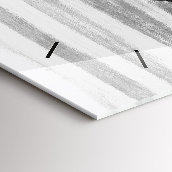 Zegar ścienny poziomy Kobieta w Czarno bieli