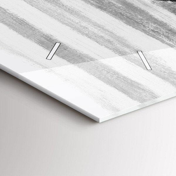 Zegar ścienny poziomy Kobieta w Czarno bieli